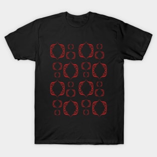 Geometric red decoration T-Shirt